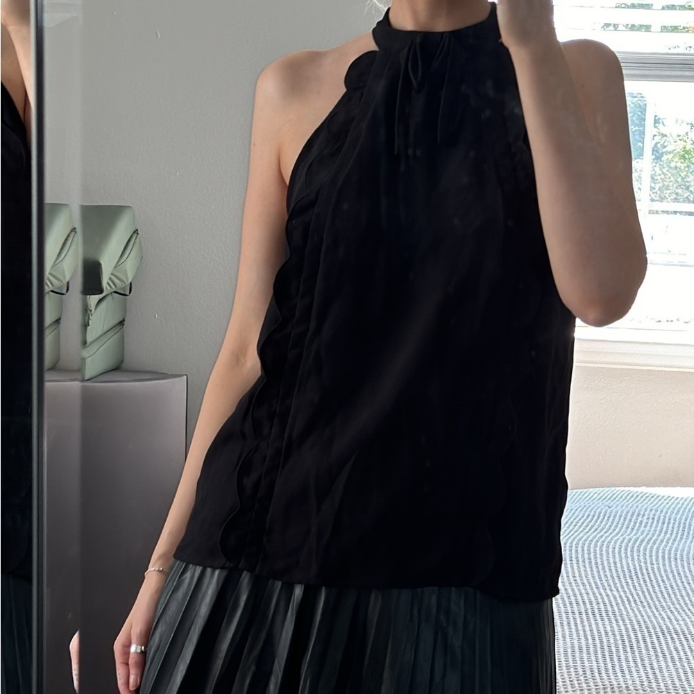Victoria Beckham Target Black Ruffle Tank - Picture 3 of 7